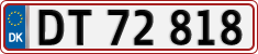 License plate of Denmark, Regular plates
