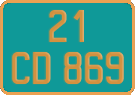 French license plate, Diplomatic