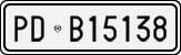 License plate of Italy, Cars (1927 year series)