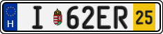 license plates of Hungary, Temporary (2022)