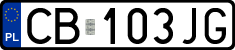 License plates of Poland, Regular car plates