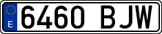 License plates of Spain, Ordinary (2000)