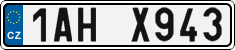 License plate of the Czech Republic, Cars (2001)