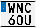License plate of Sweden, Regular plates