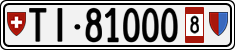 License plate of Switzerland, Provisional
