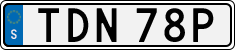 License plate of Sweden, Regular plates