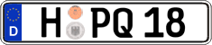 German license plate, Regular plates