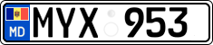 License plate of Moldova, Cars (2015)