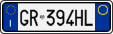License plate of Italy, Cars (1994 year series)