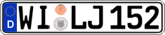 German license plate, Regular plates