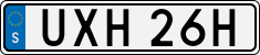 License plate of Sweden, Regular plates