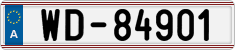 License plate of Austria, Diplomatic
