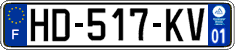 French license plate, SIV (ordinary)