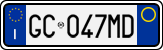 License plate of Italy, Cars (1994 year series)