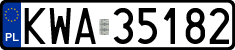 License plates of Poland, Regular car plates