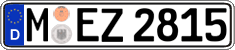 German license plate, Regular plates