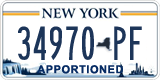 New York, Specialty plates (12345-AB)