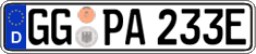 German license plate, Electric vehicles