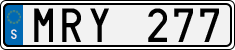 License plate of Sweden, Regular plates