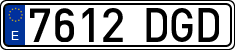 License plates of Spain, Ordinary (2000)