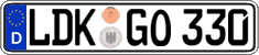 German license plate, Regular plates