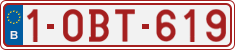 License plate of Belgium, Regular plates (2010)