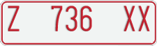 License plate of Indonesia, Temporary