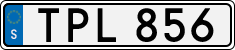 License plate of Sweden, Regular plates