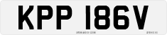 License plate of the United Kingdom, 1963 year system