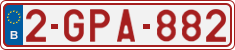 License plate of Belgium, Regular plates (2010)