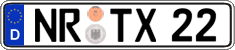 German license plate, Regular plates