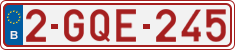 License plate of Belgium, Regular plates (2010)
