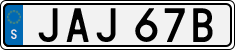 License plate of Sweden, Regular plates