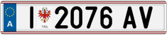 License plate of Austria, Regular plates