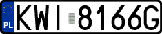 License plates of Poland, Regular car plates