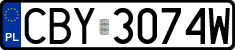 License plates of Poland, Regular car plates