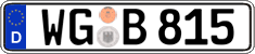 German license plate, Regular plates