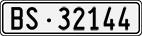 License plate of Switzerland, Cars