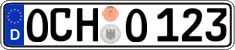 German license plate, Regular plates