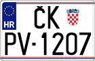 License plate of Croatia, Oldtimers
