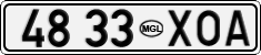 License plate of Mongolia, Cars