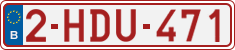 License plate of Belgium, Regular plates (2010)