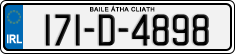 License plate of Ireland, Regular plates