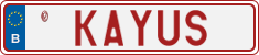 License plate of Belgium, Vanity Plates (2014)