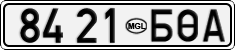 License plate of Mongolia, Cars