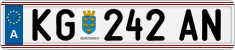 License plate of Austria, Regular plates