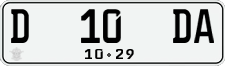 License plate of Indonesia, Regular plates
