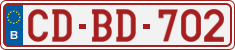 License plate of Belgium, Diplomatic
