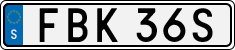 License plate of Sweden, Regular plates