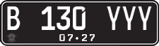 License plate of Indonesia, Regular plates